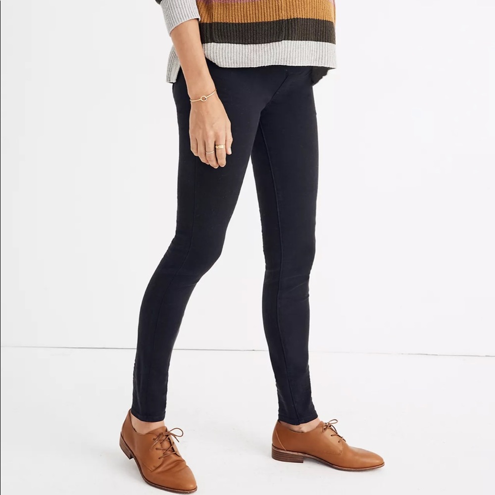 Madewell over the belly maternity jeans in black